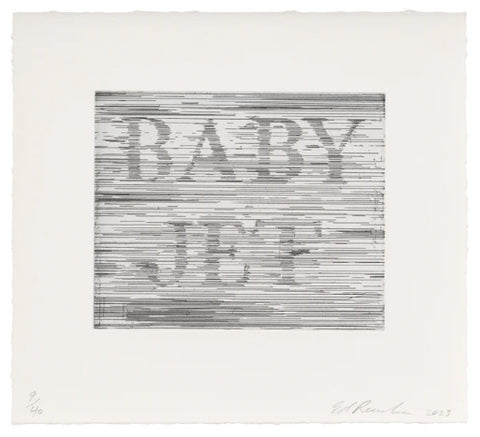 ED RUSCHA, Baby Jet 2023