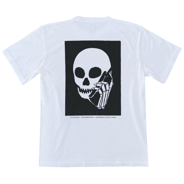 NEW! SKULLPHONE Center Tee - White