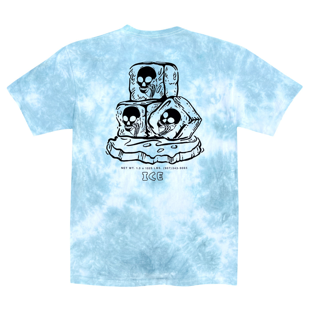 NEW! SKULLPHONE "Keep It Cool" Tie Dye Tee Blue