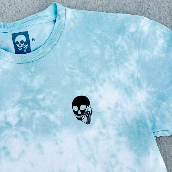 NEW! SKULLPHONE "Keep It Cool" Tie Dye Tee Blue