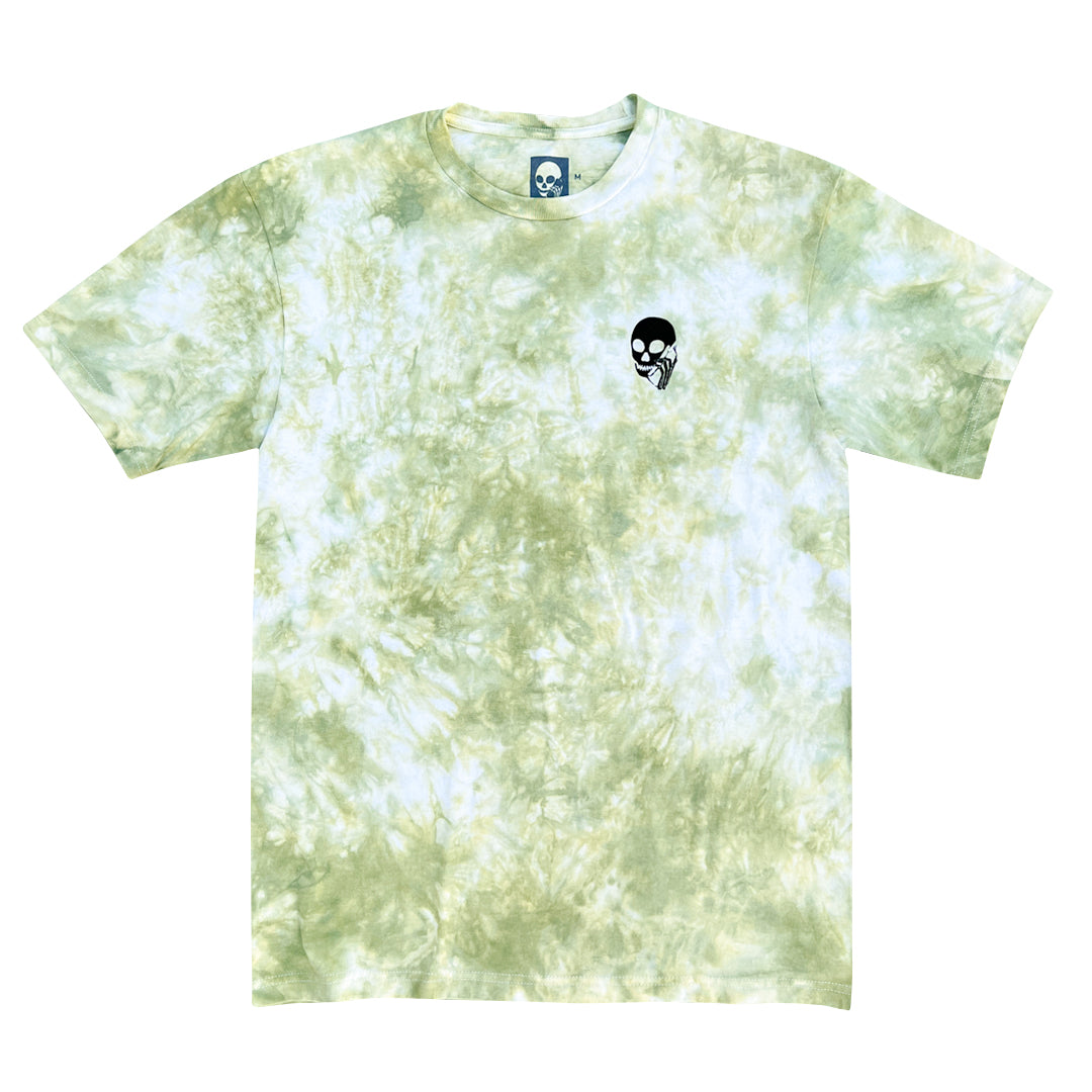 NEW! SKULLPHONE "Keep It Cool" Tie Dye Tee Green