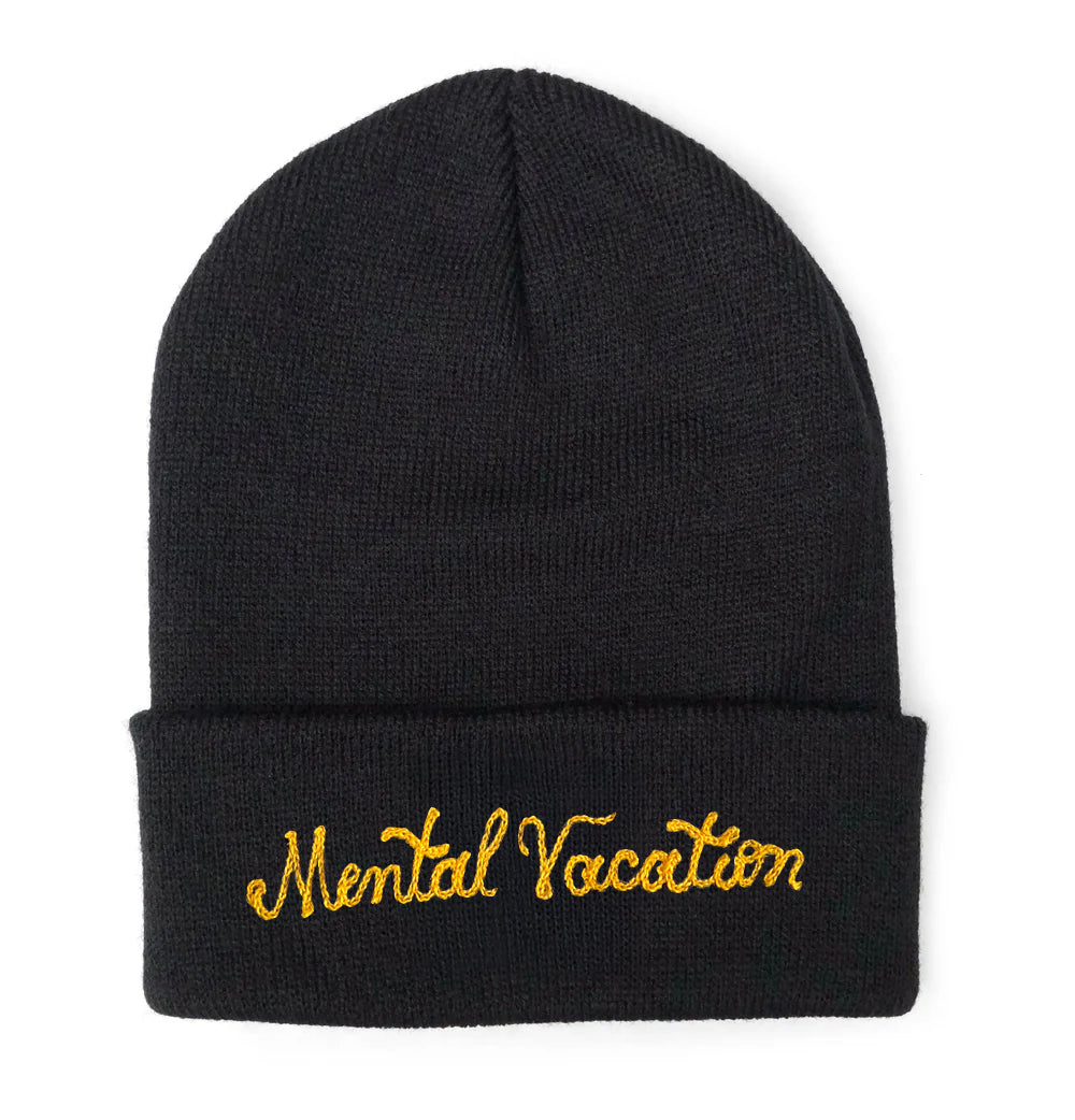 SKULLPHONE Mental Vacation Cuff Fold Beanie